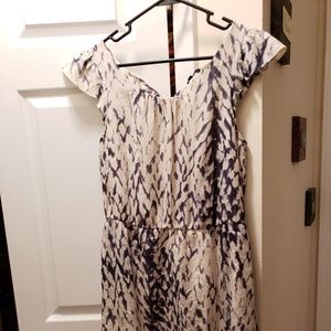 Gap purple & cream dress